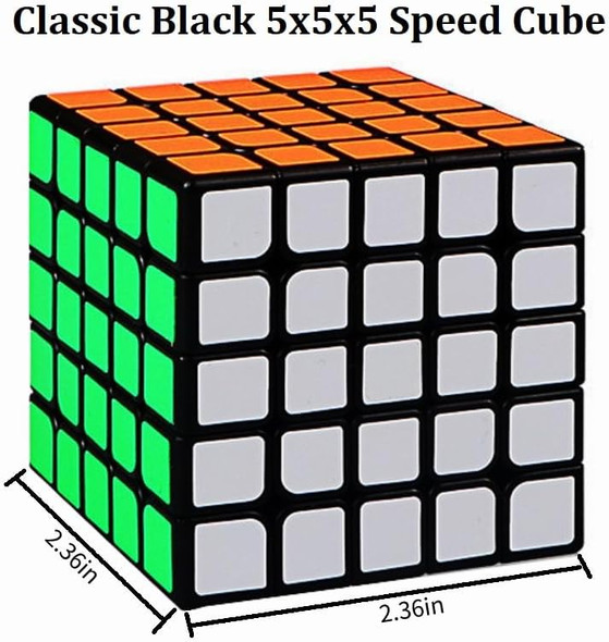 Irrdfo 5x5 Speed Cube 5x5 Cube Puzzle Black
B09743H2WM