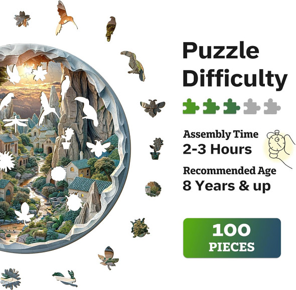 Jigfoxy Wooden Puzzles for Adults Visual 3D Town Wood Puzzles Adult Unique Animal Shape Wooden Jigsaw Puzzles for Adults Birthday s for Puzzle Lovers Family (S-8.5 8.5in-100pcs)
B0D8BBB95X Jigfoxy Wooden Puzzles for Adults Visual 3D Town Wood Puzzles Adult Unique Animal Shape Wooden Jigsaw Puzzles for Adults Birthday s for Puzzle Lovers Family (S-8.5 8.5in-100pcs)
B0D8BBB95X