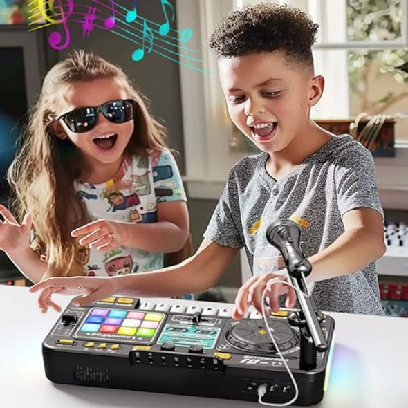 Johehe Rechargeable Kids DJ Mixer LED Light Show & Karaoke Microphone - Interactive Music Toy with 12 Sound Keys 8 Piano Keys & Custom Recording for Ages 4-8+
B0DYZVSSLW Johehe Rechargeable Kids DJ Mixer LED Light Show & Karaoke Microphone - Interactive Music Toy with 12 Sound Keys 8 Piano Keys & Custom Recording for Ages 4-8+
B0DYZVSSLW