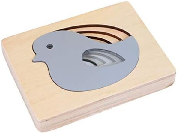 Jojofuny 2Pcs Kid Wooden Puzzles Multi- Layered Gradient Bird Animal Puzzles Cartoon 3D Panel Jigsaw Brain Teaser Puzzles Educational Toys for Kids Home
B097BHR6RF