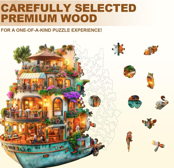 Jollitot Voyage Garden Ship Puzzles Adults s Wooden 100 Pieces 8.5 8.1in
B0F6C7R1GV