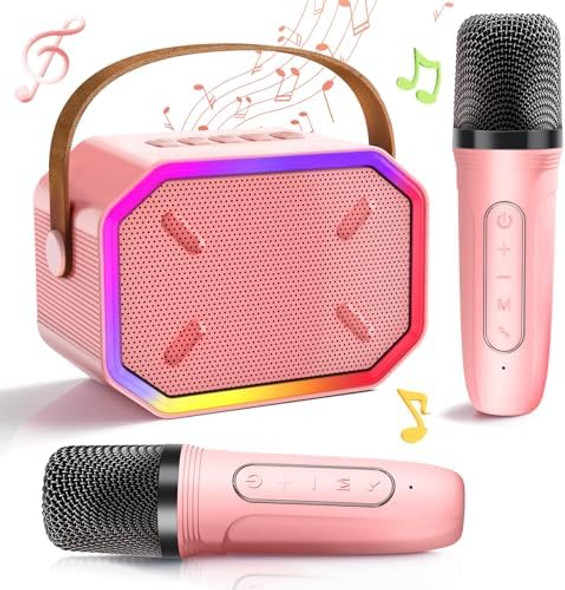 Laradola Karaoke Machine for Kids: Portable Bluetooth Mini Karaoke Machine with 2 Microphones - Chritmas Birthday Speaker Toys s for Girls for 3 4 5 6 7 8 9 10 12+ Year Old
B0DHGZ6ZPC