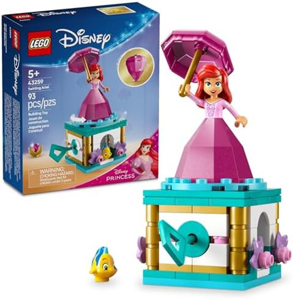 Lego Disney Princess Twirling Ariel Toy - Building Toy for Kids Girls and Boys Ages 5+ - Little Mermaid Toy for Fans of Movie - Ariel Doll Idea for Birthdays - 43259
B0DJ19X85X Lego Disney Princess Twirling Ariel Toy - Building Toy for Kids Girls and Boys Ages 5+ - Little Mermaid Toy for Fans of Movie - Ariel Doll Idea for Birthdays - 43259
B0DJ19X85X