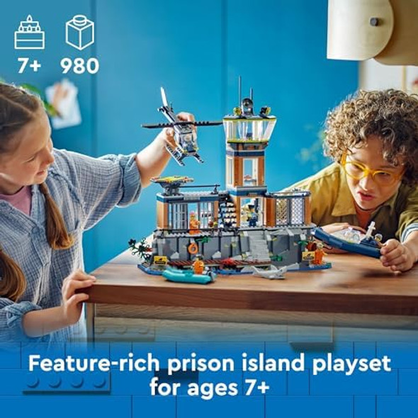 Lego City Police Prison Island Toy Building Set Birthday for Boys and Girls Ages 7 Plus Imaginative Play Helicopter Toy Boat Toy and Dinghy 7 Minifigures with Dog and Shark Toy 60419
B0CGY4XCS8 Lego City Police Prison Island Toy Building Set Birthday for Boys and Girls Ages 7 Plus Imaginative Play Helicopter Toy Boat Toy and Dinghy 7 Minifigures with Dog and Shark Toy 60419
B0CGY4XCS8