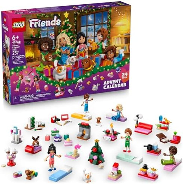 Lego Friends Advent Calendar Building Toy - Holiday Countdown Set for Girls & Boys Ages 6+ - 24 Buildable Surprises 5 Minidolls & 5 Pets - Kids Idea for Christmas - 42668
B0DRW6J86T