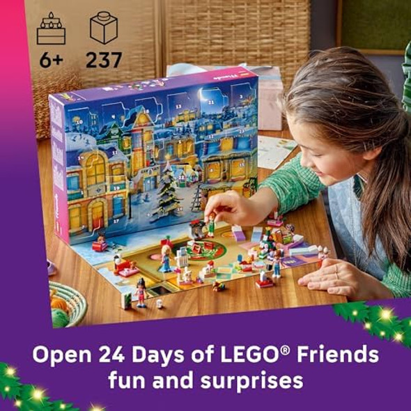 Lego Friends Advent Calendar Building Toy - Holiday Countdown Set for Girls & Boys Ages 6+ - 24 Buildable Surprises 5 Minidolls & 5 Pets - Kids Idea for Christmas - 42668
B0DRW6J86T