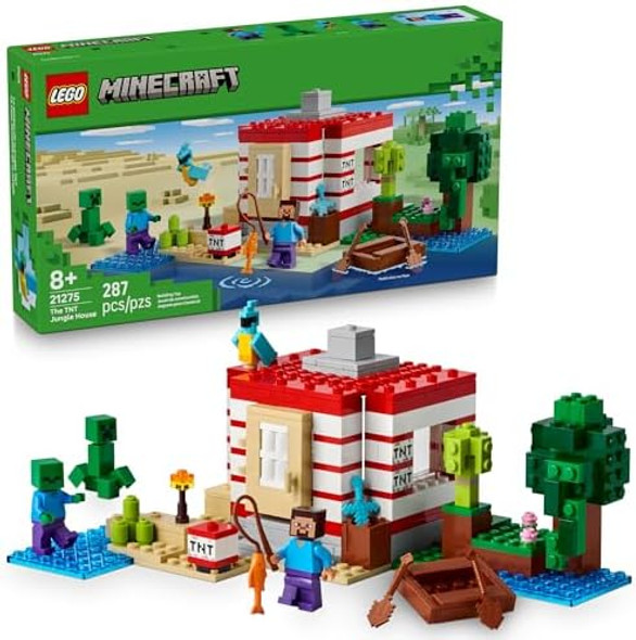Lego Minecraft The TNT Jungle House Kids Toy for Pretend Play - Collectible Minecraft Toy - Building Set for Boys and Girls 8+ - Idea for Birthdays and Video Game Fans - 21275
B0DRW3C64R