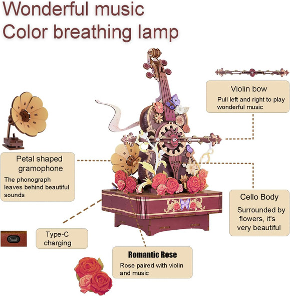 Liboon Wooden Puzzle for Adults 1:20 Scale 3D Puzzles Music Box & Lights Wood Building Kit DIY Model Kits Educational STEM Toy Unique for Men Women for Birthday Christmas Festivals
B0FBMKT6MV