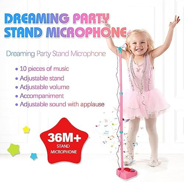 Litaonner Kids Adjustable Standing Microphone Karaoke Machine Microphone with Stand for Singing Tour Toddler Musical Toy for 3 Years Old Boys Girls Birthday 36M+
B0C9QGN18B Litaonner Kids Adjustable Standing Microphone Karaoke Machine Microphone with Stand for Singing Tour Toddler Musical Toy for 3 Years Old Boys Girls Birthday 36M+
B0C9QGN18B