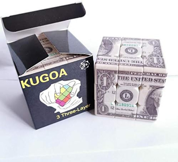 Loyoe Jewelry Speed Cube 3x3 One-Dollar Notes/Bill Back Pattern Magic Cube PuzzleIQ Games Puzzles Relief Effect Kids Adult Toys5.6cm/2.2"
B07KZNF6SM
