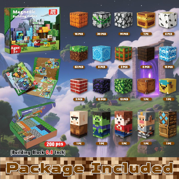 Magnetopia Magnetic Blocks - 150PCS Magnetic Building Blocks Cubes Adventurer Magnet Toys for Kids Age 3+ Toy Building Set for Kids Magnets Stacking Construction Birthday s for Boys Girls Age 4-8 8-12
B0DSVYJFLP Magnetopia Magnetic Blocks - 150PCS Magnetic Building Blocks Cubes Adventurer Magnet Toys for Kids Age 3+ Toy Building Set for Kids Magnets Stacking Construction Birthday s for Boys Girls Age 4-8 8-12
B0DSVYJFLP