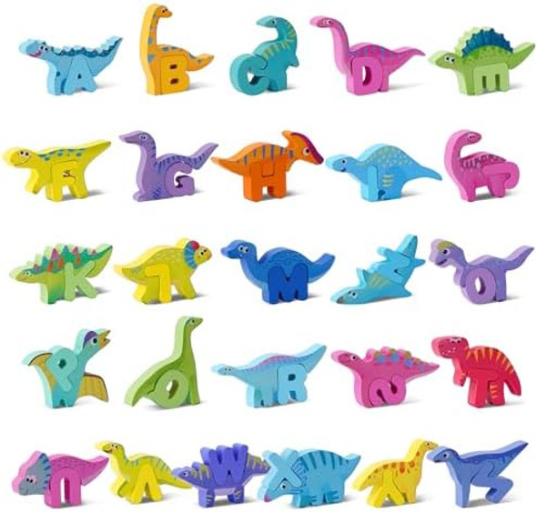 Melofaver Wooden Toddler Puzzles Montessori Learning Toys ABC Alphabet Puzzle for Kids Ages 3-5 Cute Dinosaur Shape Letters Matching Game Preschool Educational Toys for Girls Boys 3 4 5 Years Old
B0F8HGQQHS