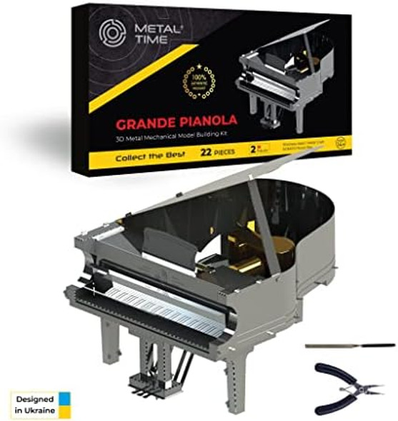 Metal-Time Grand Piano 3D Metal Model Kit Grand Piano 3D Puzzle Two Colors Design Grande PIANOLA Model SANKYO Music Box with Melody Castle in The Sky.
B09LJRR424