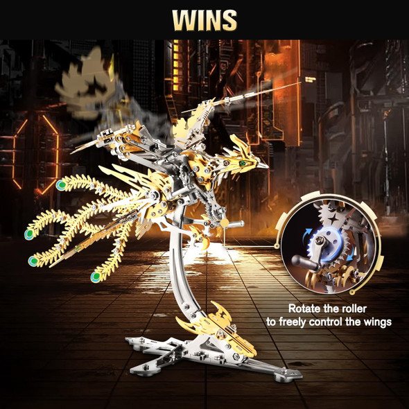 Microworld 3D Metal Puzzle for Adults Phoenix 3D Metal Model Kits Mechanical Challenge 3D Puzzle DIY Animal Difficult 3D Puzzles Home Decor Art Craft s (Gold)
B0FGD95WSW