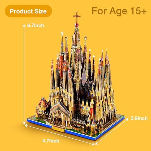 Microworld 3D Metal Puzzle Sagrada Familia Cathedral Architecture Metal Model Kits 3D Puzzles for Adults DIY Building Model Brain Teaser Toys for Teens
B0BXRZJC7K