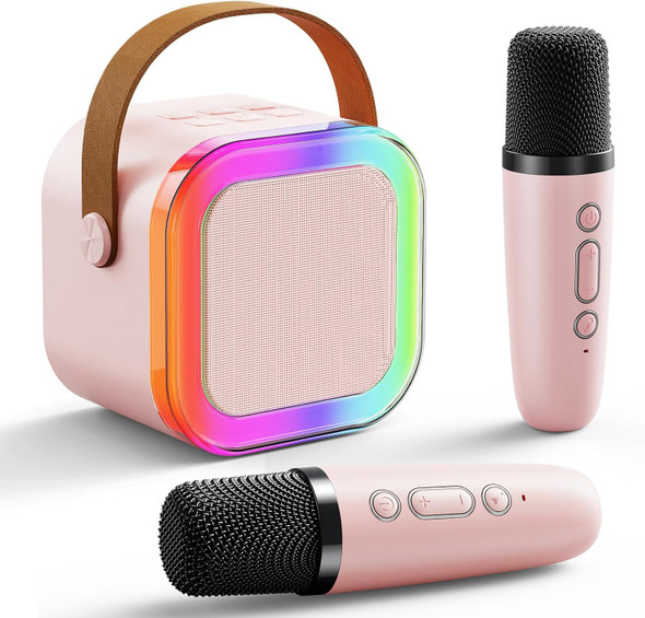 Niskite Toddler Karaoke Machine for Girls Toys: Mini Karaoke Machine with 2 Wireless Microphones - Perfect Christmas Birthday for 2 3 4 5 Year Old Girls
B0FMNT1R8D