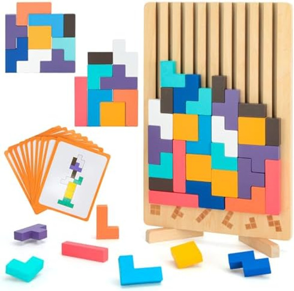 Niyopdg Wooden Stacking Puzzle Toy3D Colored Wooden PuzzleRussian Montessori Brain Blocks Puzzles Toys for Boys and GirlsBoard Jigsaw Game Toys for Brain Teasers for Toddlers 3-8Years
B0FJF8LBBY Niyopdg Wooden Stacking Puzzle Toy3D Colored Wooden PuzzleRussian Montessori Brain Blocks Puzzles Toys for Boys and GirlsBoard Jigsaw Game Toys for Brain Teasers for Toddlers 3-8Years
B0FJF8LBBY