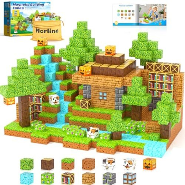 Norline Magnetic Blocks - 100PCS Build Mine Magworld Forest Cottage Set Kids Building Toys for Boys Girls Age 3-5 4-8 5-7 Construction Craft Sensory Toys Birthday s for 3+ Years Old
B0DQD935C6 Norline Magnetic Blocks - 100PCS Build Mine Magworld Forest Cottage Set Kids Building Toys for Boys Girls Age 3-5 4-8 5-7 Construction Craft Sensory Toys Birthday s for 3+ Years Old
B0DQD935C6