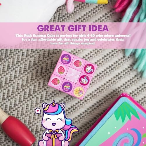 Nubbo Magic Cube 3x3 for Girls Pink Color and Smooth Stickerless Game Brain for Kids - Educational Smart Fun Puzzle Toy Ideal Birthday The Original Little Unicorn Kawaii Room Desk Decor
B0CT4745PH