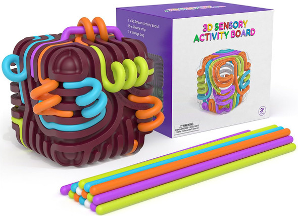 Padfuse Sensory Fidget Toys Silicone Sensory Activity Cube for Autism ADHD Stress Relief 3D Fidget Board with 15 Strings & Storage Bag Travel Toys for Focus Anxiety - for Kids Adults(Burgundy)
B0FK3N1HB4 Padfuse Sensory Fidget Toys Silicone Sensory Activity Cube for Autism ADHD Stress Relief 3D Fidget Board with 15 Strings & Storage Bag Travel Toys for Focus Anxiety - for Kids Adults(Burgundy)
B0FK3N1HB4