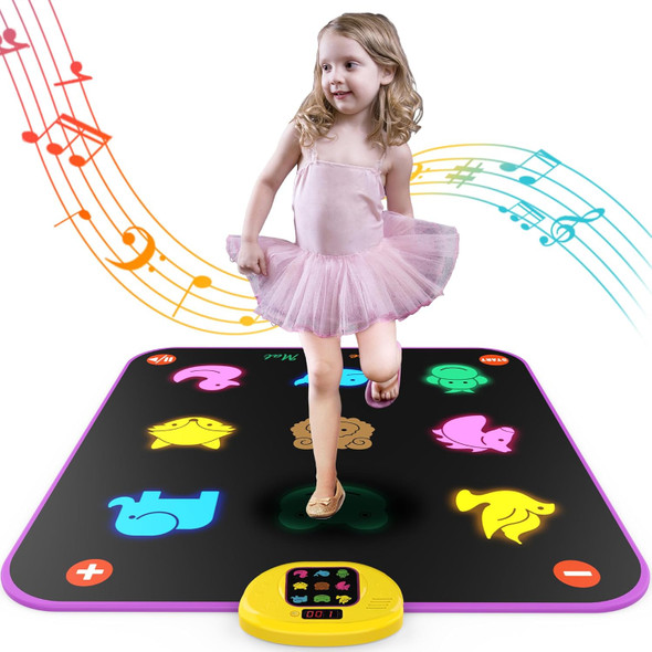 Pafolo Luminous Dance Mat for Kids Great Volume Control Small Animal Dance Pad with 5 Gaming Modes Large Size 35'' X 40'' Ideas Birthday Toys for Age 3+ Year Old…
B0B2QTLWMS
