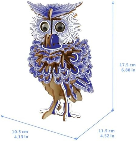 Prow 142 Pieces Wooden 3D Owl Jigsaw Puzzles DIY Toy SetOwl Model Home Office Living Room Decoration Christmas Creative s for Kids Teens Adults
B07Y1YJDYL