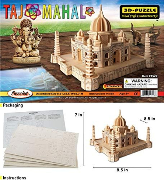 Puzzled 3D Puzzle Taj Mahal Wood Craft Construction Model Kit Fun Unique & Educational DIY Wooden Toy Assemble Model Unfinished Crafting Hobby Puzzle to Build and Paint for Decoration 176 Pieces Pack
B011JHOBX4 Puzzled 3D Puzzle Taj Mahal Wood Craft Construction Model Kit Fun Unique & Educational DIY Wooden Toy Assemble Model Unfinished Crafting Hobby Puzzle to Build and Paint for Decoration 176 Pieces Pack
B011JHOBX4