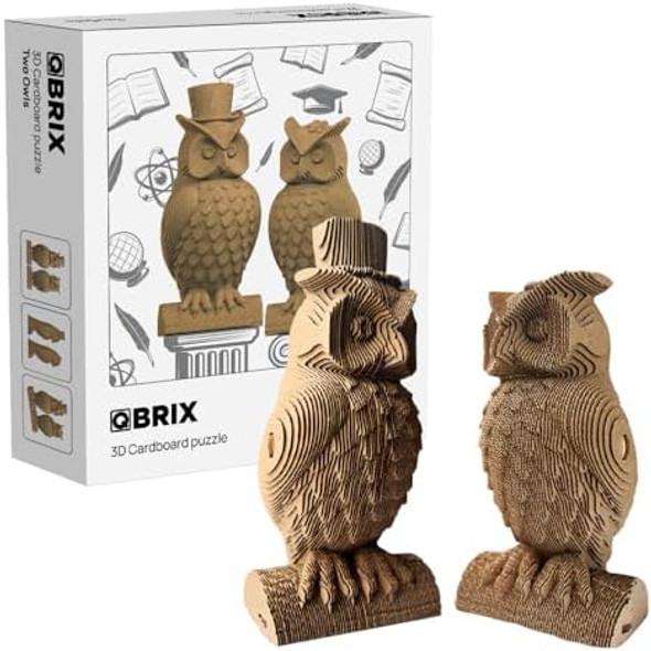 Qbrix Two Owls 3D Puzzles for Adults 3D Model Kit for Teens DIY Crafts for Home Decor Original for Boys&Girls
B0DW9B4V17