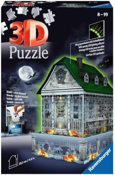 Ravensburger 3D Haunted House Night Jigsaw Puzzle for Adults – Every Piece is Unique Softclick Technology Means Pieces Fit Together Perfectly
B08X4PMDYD