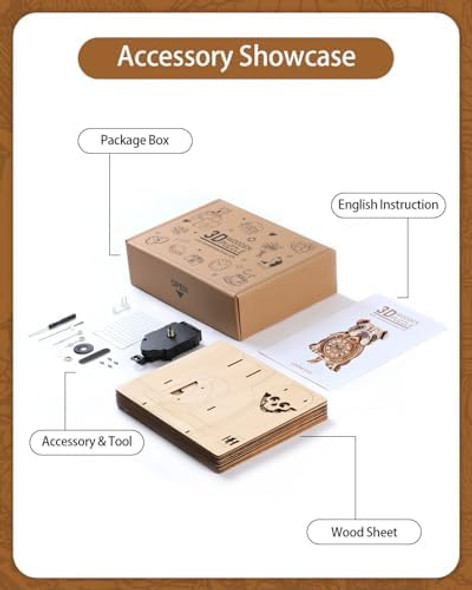 Rnfiow 3D Wooden Puzzles for Adults 3D Puzzles Bulldog Clock(with Pendulum) 32Pcs Beginners Wooden Puzzle for Adults Teens Home Wall Decor for Women Men
B0F91D7MR7 Rnfiow 3D Wooden Puzzles for Adults 3D Puzzles Bulldog Clock(with Pendulum) 32Pcs Beginners Wooden Puzzle for Adults Teens Home Wall Decor for Women Men
B0F91D7MR7