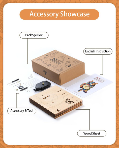 Rnfiow 3D Wooden Puzzles for Adults Maine Coon Cat Clock DIY Kit Beginner 22 Pcs Wooden Puzzles Creative Ideas for Adults Teens
B0F9DYNHFV