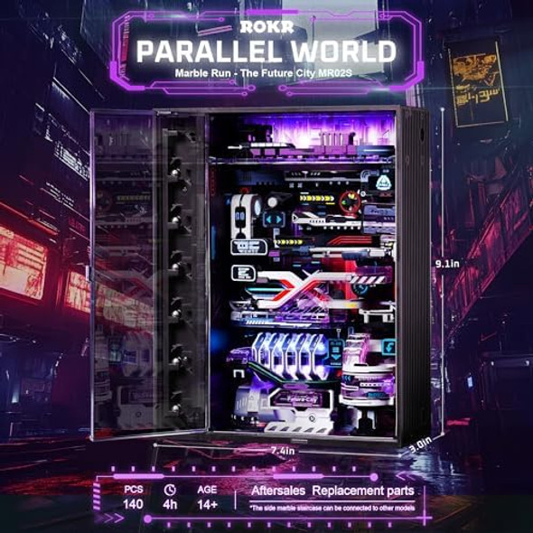 Rokr 3D Puzzles Building Toy Sets Marble Run Model Kits for Adults 140pcs Brain Teaser STEM Kit for Kids DIY Hobbies for Men Women Boys and Girls (Parallel World MR02S)
B0D8JFQP3Y