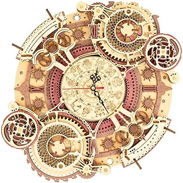Rokr 3D Wooden Puzzles for Adults Mechanical Clock Kits-Zodiac Clock DIY Clock Model Building Kits Brain Teaser Puzzles DIY Crafts/Hobbies/s Desk Decor for Teens (Zodiac Clock)
B08Q43YCMB
