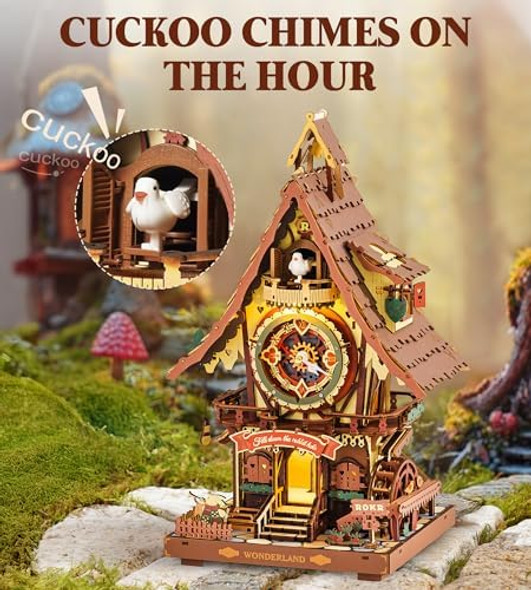 Rokr Cuckoo Clock Mechanical 3D Wooden Puzzle Kit for Adults DIY Wooden Clock Model Building Set Unique Home Decor for Women Men
B0F8MVK4M2 Rokr Cuckoo Clock Mechanical 3D Wooden Puzzle Kit for Adults DIY Wooden Clock Model Building Set Unique Home Decor for Women Men
B0F8MVK4M2