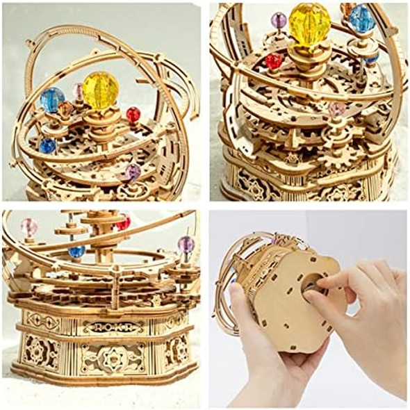 Rokr 3D Puzzles for Adults Orrery Music Box Wooden Model Building Set DIY Wood Craft Kit Solar System Kit STEM Toys s for Teens Boys/Girls Hobbies for Man/Woman
B0B9B3JLXB