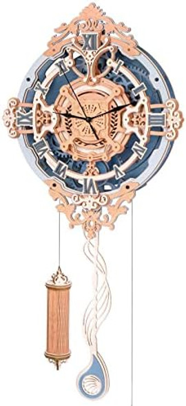 Rokr 3D Puzzles for Adults Vintage Wooden Pendulum Clock Kits 12" Mechanical Building Model Kits DIY Wall Clock Hobbies for Adults Home Decor s for Teens
B09XQ3NB2R