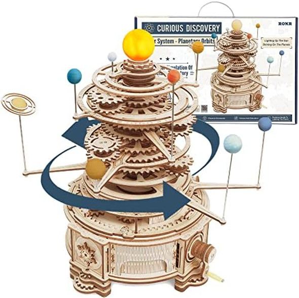 Rokr 3D Wooden Puzzles for Adults-Orrery Solar System Model Kit-Crafts for Adults Teens- for Father's Day
B09PFMBL2R