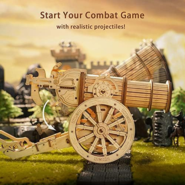 Rokr 3D Wooden Puzzles Model Building Kits Cannon Toys - DIY Wooden Catapult Toys for Kids STEM Educational Projects for Boys/Girls/Adults
B08V188MGH