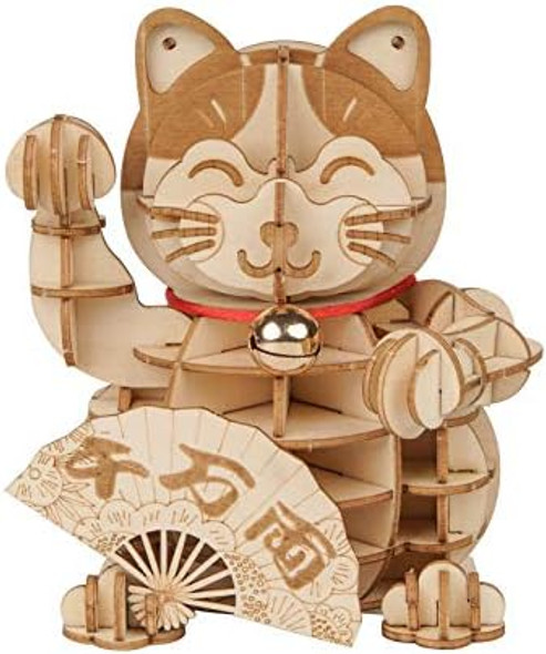 Rolife 3D Wooden Puzzle Lucky Cat -72pcs Japanese Maneki Neko Welcome Display Greeting for Blessing Good Fortune - Building Toys for Kids/Grown-ups(Plutus Cat)
B08K327FLZ