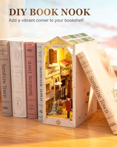 Rolife DIY Book Nook Kit 3D Wooden Puzzle for Adults 9.5" Bookshelf Indert Decor with LED Miniature Dollhouse Kit Bookend Crafts Diorama Hobbies s for Boys Girls (Sunshine Town)
B0B14RN395 Rolife DIY Book Nook Kit 3D Wooden Puzzle for Adults 9.5" Bookshelf Indert Decor with LED Miniature Dollhouse Kit Bookend Crafts Diorama Hobbies s for Boys Girls (Sunshine Town)
B0B14RN395