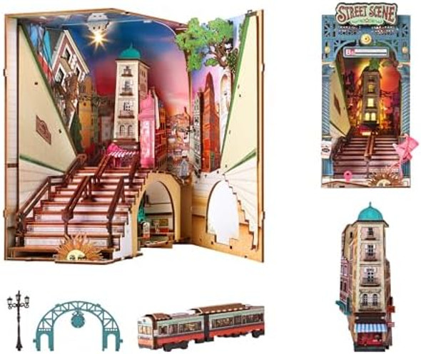 Rolife DIY Book Nook Kits for Adults Miniature Dollhouse Booknook Kit 3D Wooden Puzzle Creative Decorative Bookends Bookshelf Diorama Insert Crafts Hobbies s (Street Scene)
B0FFSYZ6N4 Rolife DIY Book Nook Kits for Adults Miniature Dollhouse Booknook Kit 3D Wooden Puzzle Creative Decorative Bookends Bookshelf Diorama Insert Crafts Hobbies s (Street Scene)
B0FFSYZ6N4