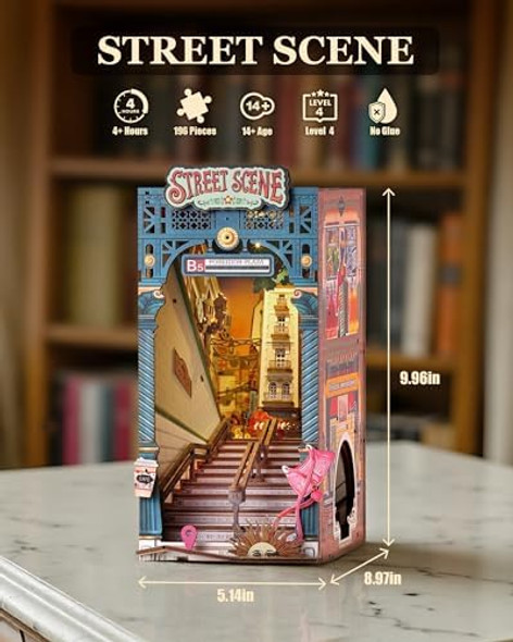 Rolife DIY Book Nook Kits for Adults Miniature Dollhouse Booknook Kit 3D Wooden Puzzle Creative Decorative Bookends Bookshelf Diorama Insert Crafts Hobbies s (Street Scene)
B0FFSYZ6N4 Rolife DIY Book Nook Kits for Adults Miniature Dollhouse Booknook Kit 3D Wooden Puzzle Creative Decorative Bookends Bookshelf Diorama Insert Crafts Hobbies s (Street Scene)
B0FFSYZ6N4