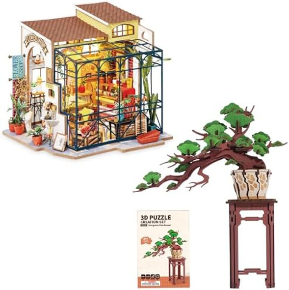 Rolife DIY Miniature House Kit Flower Shop+3D Wooden Puzzle for Adults-Evergreen Pine Bonsai
B0DNJTD2T6 Rolife DIY Miniature House Kit Flower Shop+3D Wooden Puzzle for Adults-Evergreen Pine Bonsai
B0DNJTD2T6