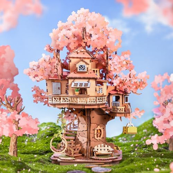 Rolife 3D Puzzles for Adults (Cherry Blossom Bonsai Tree Plants+Five-storied Pagoda)
B0FJ1ZD7T1