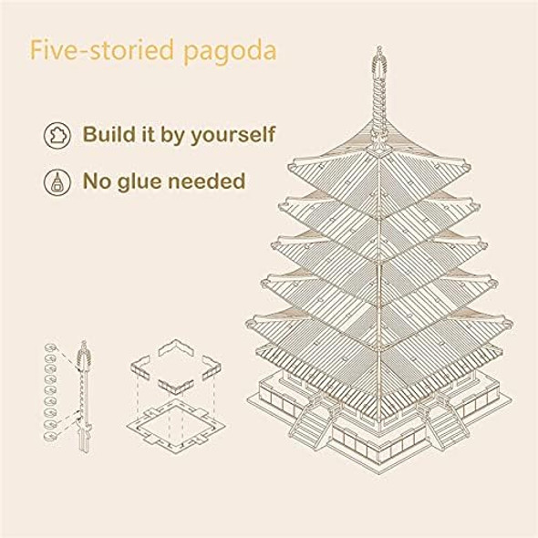 Rowood 3D Puzzles for Adults Wooden Model Kits for Adults to Build on Birthday Christmas - Five-storied Pagoda (275 PCS)
B091DMKH4C Rowood 3D Puzzles for Adults Wooden Model Kits for Adults to Build on Birthday Christmas - Five-storied Pagoda (275 PCS)
B091DMKH4C