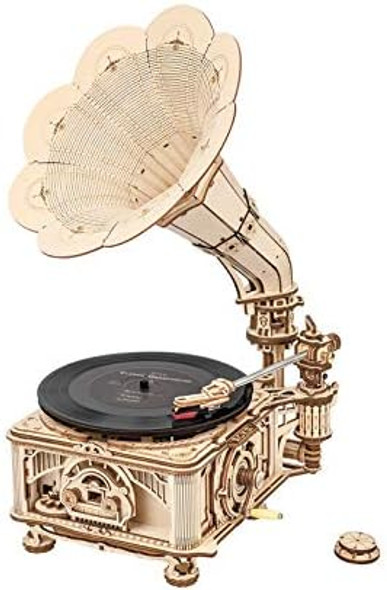 Rowood 3D Wooden Puzzle Music Record Player Classical Mechanical Model Kit to Build Best for Teens Adults - Gramophone
B08P5MVC97