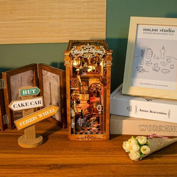 Sagiterra Book Nook Kit,DIY Miniature Dollhouse Kit for Adults and Teens,3D Wooden Tiny House for Family and Friends,Bookshelf Decor in Halloween/Christmas(Magic Book-Shop)
B0FHJ1TK9K Sagiterra Book Nook Kit,DIY Miniature Dollhouse Kit for Adults and Teens,3D Wooden Tiny House for Family and Friends,Bookshelf Decor in Halloween/Christmas(Magic Book-Shop)
B0FHJ1TK9K