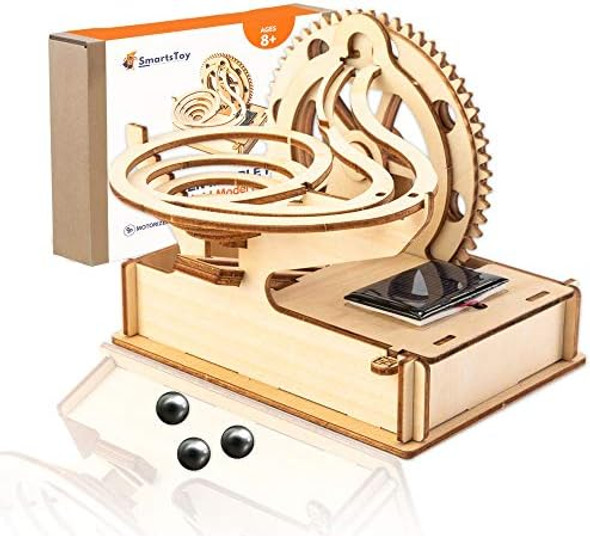 Smartstoy Solar Wooden Marble Run for Kids 8-12 - Wood 3D Puzzle - Building Blocks Toy & Construction Play Set - Marble Maze Track & Race Game- Educational Science Experiment & STEM Learning for Boys Girls
B08PMH9RB9