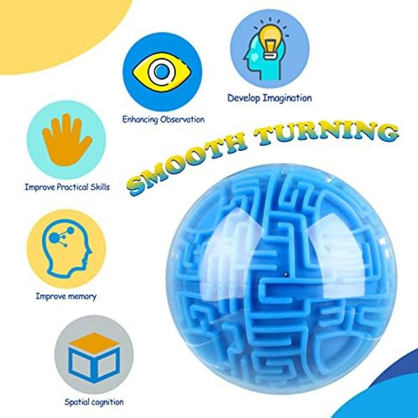 Sratte Maze Ball 3D Maze Game Puzzle Toy s Gravity Brain Teasers Ball for Kids Teens Adults Hard Challenge(Classic)
B09Y5XHYVK