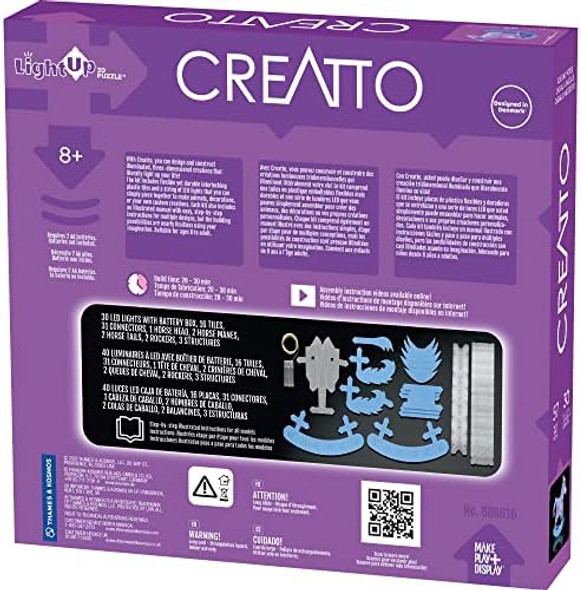 Thames & Kosmos Creatto Twilight Rocking Horse & The Giddyup Gang Light-Up 3D Puzzle Kit Includes Creatto Puzzle Pieces to Make Your Own Illuminated Craft Creations DIY Activity & LED Lights
B09QH6J5DT Thames & Kosmos Creatto Twilight Rocking Horse & The Giddyup Gang Light-Up 3D Puzzle Kit Includes Creatto Puzzle Pieces to Make Your Own Illuminated Craft Creations DIY Activity & LED Lights
B09QH6J5DT